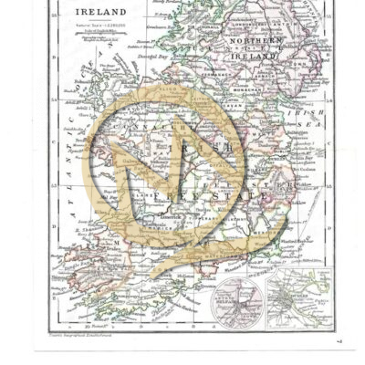 IRELAND - BACON'S ATLAS CIRCA 1930'S