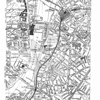 LONDON - WESTMINSTER, PARLIAMENT, LAMBETH 1903