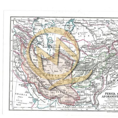 PERSIA and AFGHANISTAN - BACON'S ATLAS CIRCA 1930's