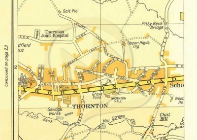 Qualty Maps and More Reproduction Map - Street Plan Example Bradford Thornton 1930