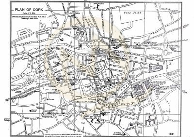 Qualty Maps and More Reproduction Map - Street Plan Example Cork 1911