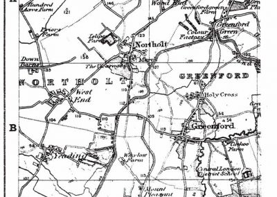 Qualty Maps and More Reproduction Map - Street Plan Example Northolt Greenford Middx 1887