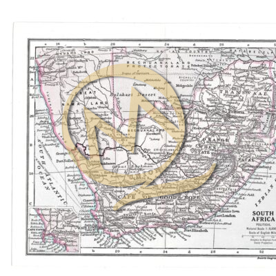 SOUTH AFRICA - BACON'S ATLAS CIRCA 1930's